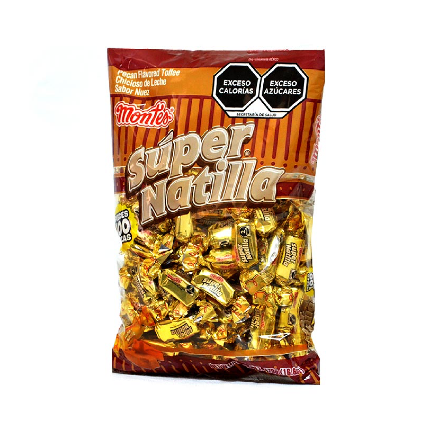 Montes chicloso SUPER NATILLA bolsa con 100 piezas