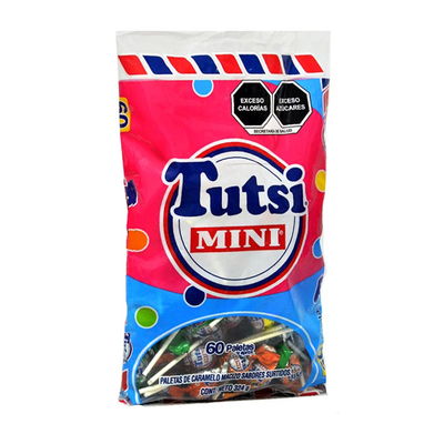 Tutsi Mini Paleta Sabe Cereza 60 piezas | MINI