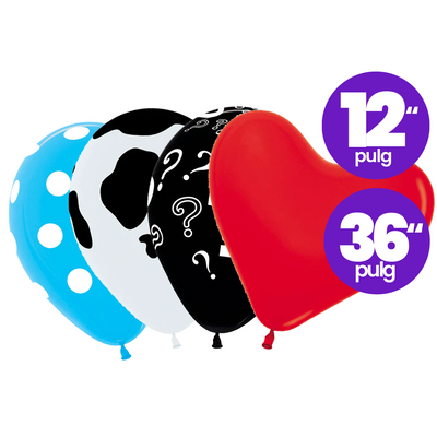 Globos de Látex Sempertex Diseños Impresos R12 y R36