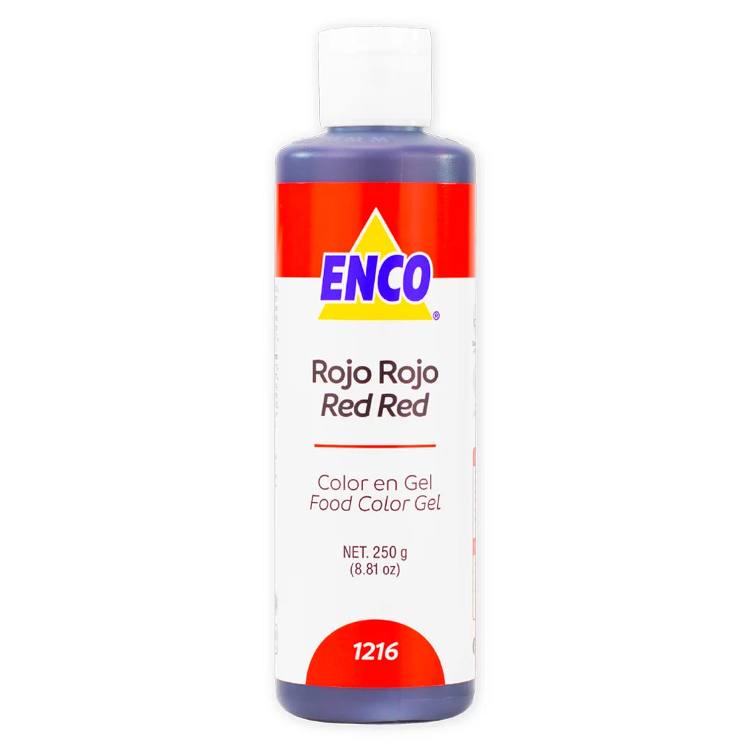 Enco Color en Gel Para Reposteria 250 Grs | Variedad de colores Rojo Rojo