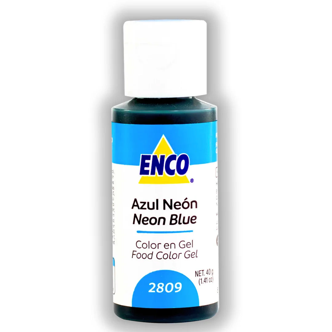 Enco color en gel 40 g | Variedad de colores Azul Neon