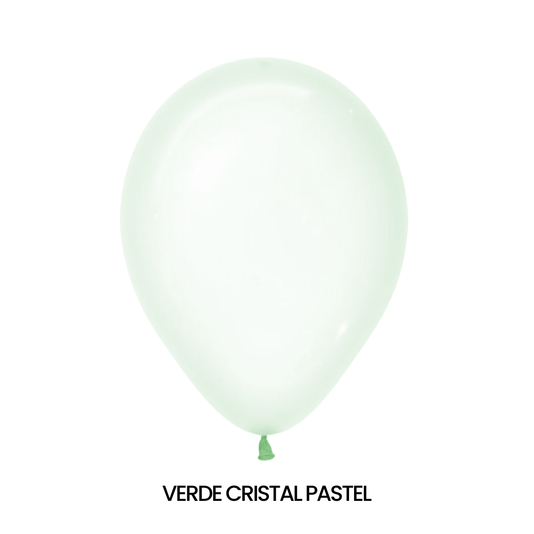 GLOBOS SEMPERTEX R36 CRISTAL PASTEL MATE C/10 - San Jorge Party