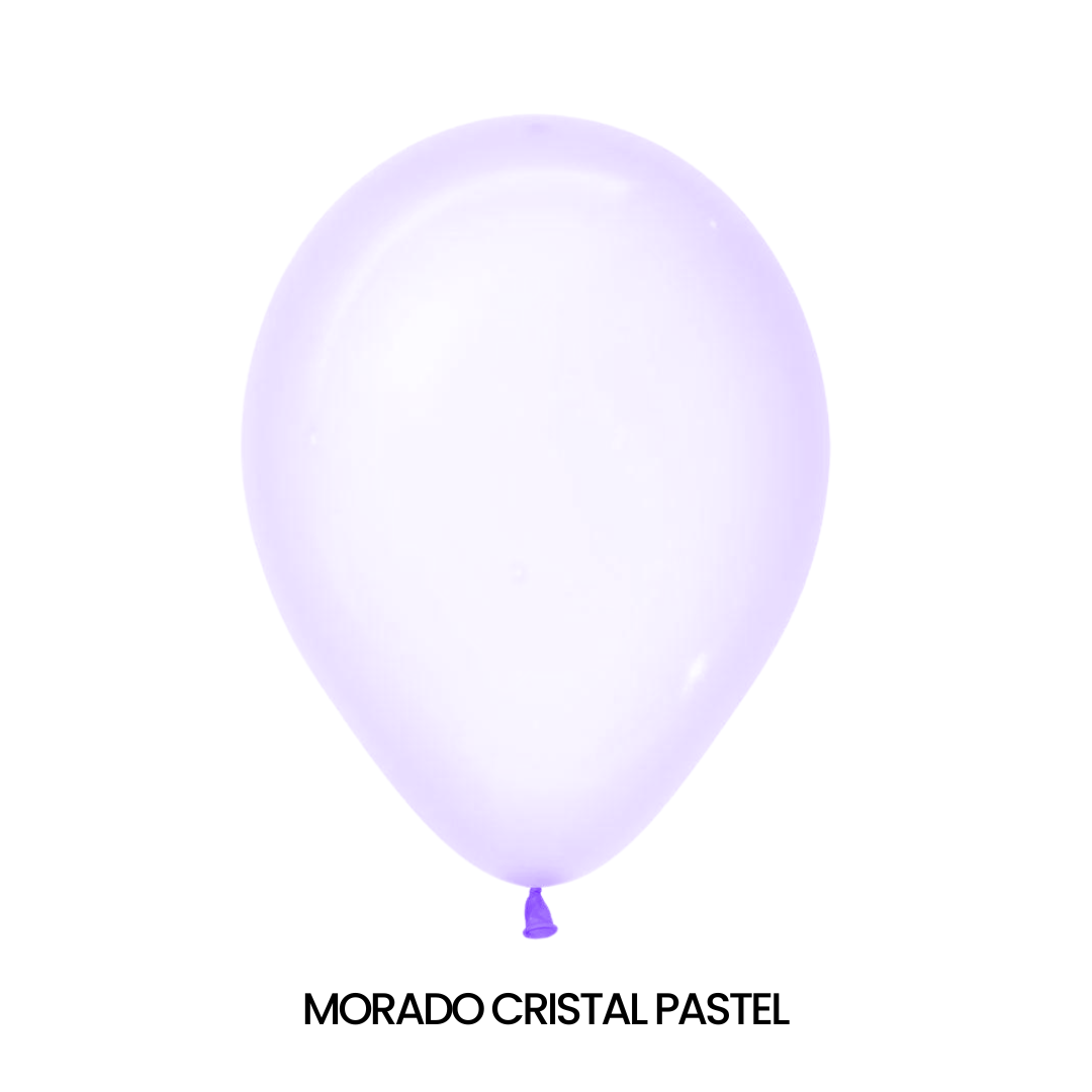 GLOBOS SEMPERTEX R36 CRISTAL PASTEL MATE C/10 - San Jorge Party
