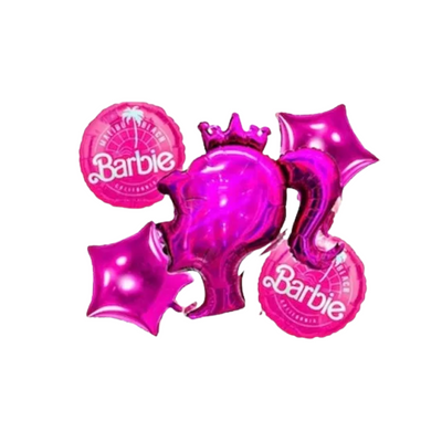 Kit Set 5 Globos Barbie