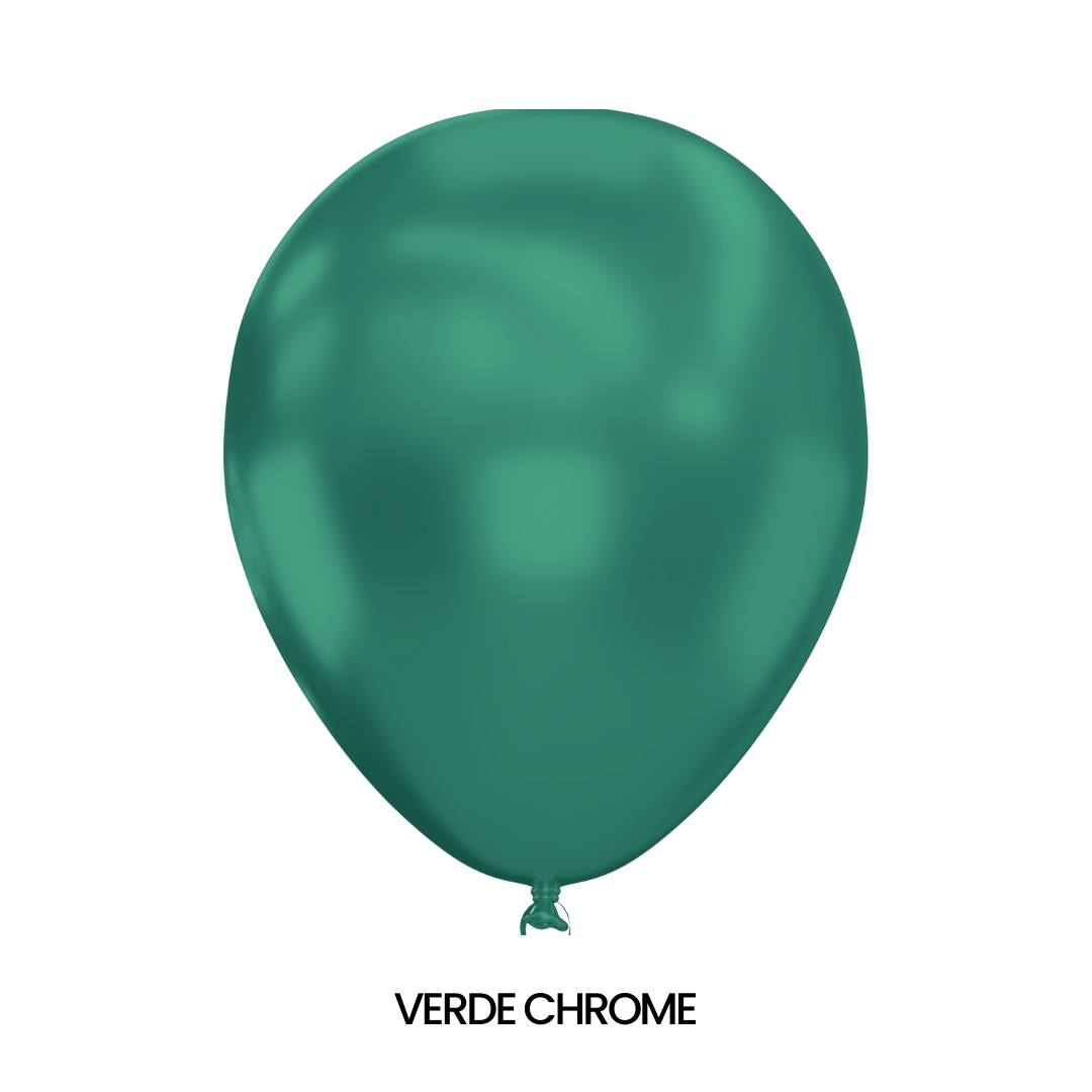 Bolsa de Globos Glomex #12 C/50 Cromado - San Jorge Party