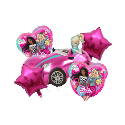 Kit Set 5 Globos Barbie Carro