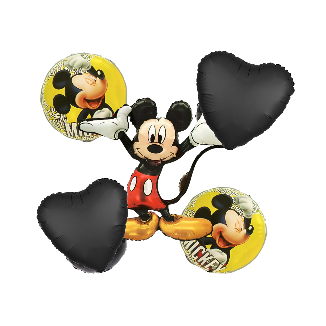 Kit Set 5 Globos Mickey Mouse