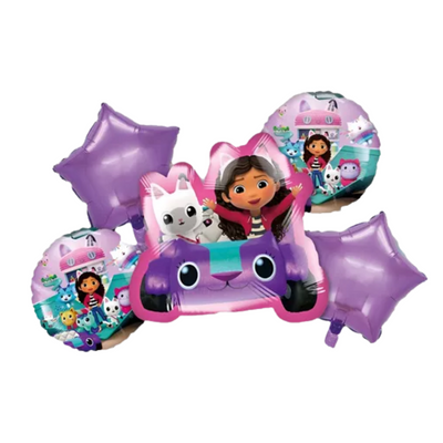 Kit Set 5 Globos La Casa de Juguetes de Gaby