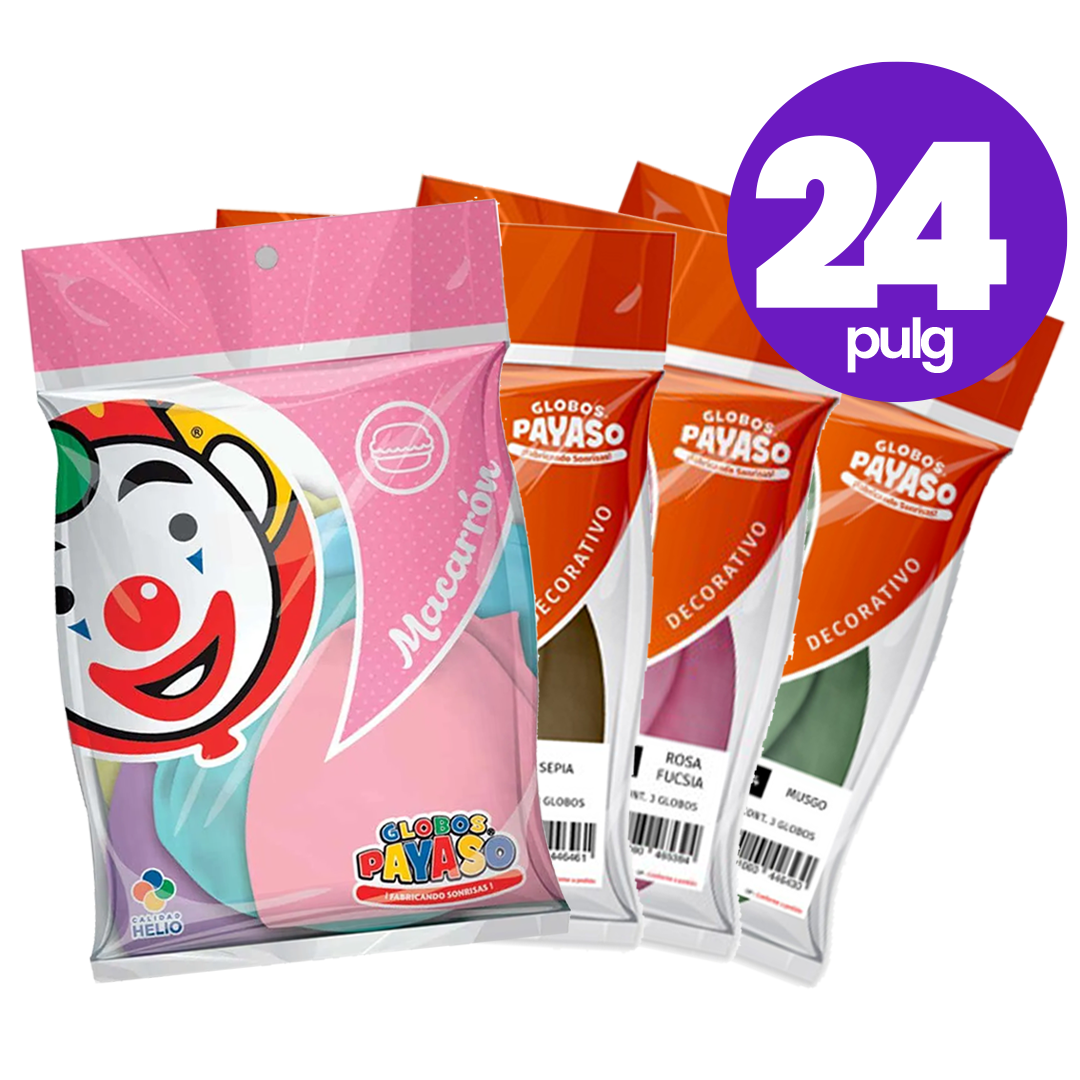 Globos Payaso #24 C/3