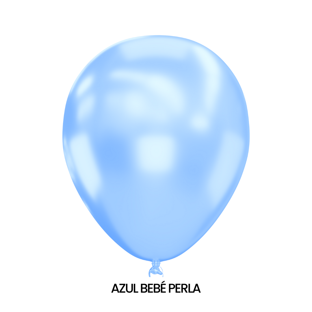 GLOBOS SMITS #9 PERLA C/50 - San Jorge Party