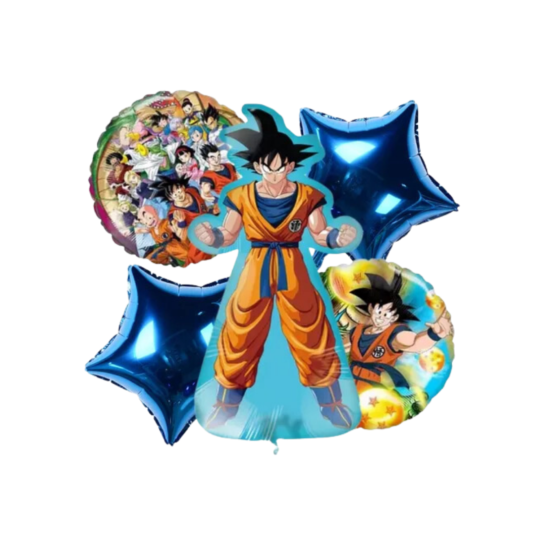 Kit Set 5 Globos Goku Vegeta