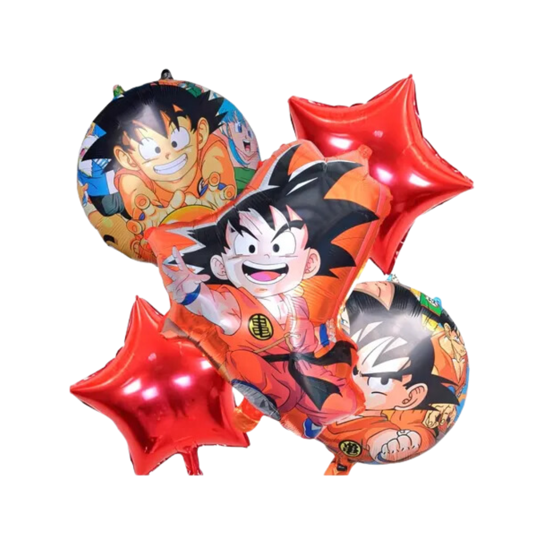 Kit Set 5 Globos Goku Niño