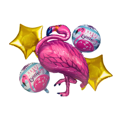 Kit Set 5 Globos Flamingo
