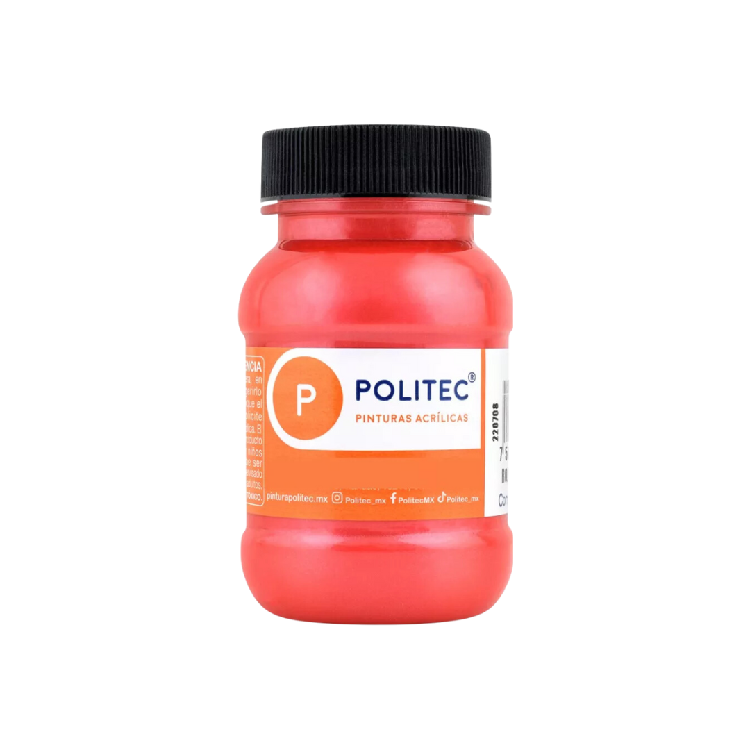 PINTURA POLITEC 100 ML L-800 FLUOR - San Jorge Party