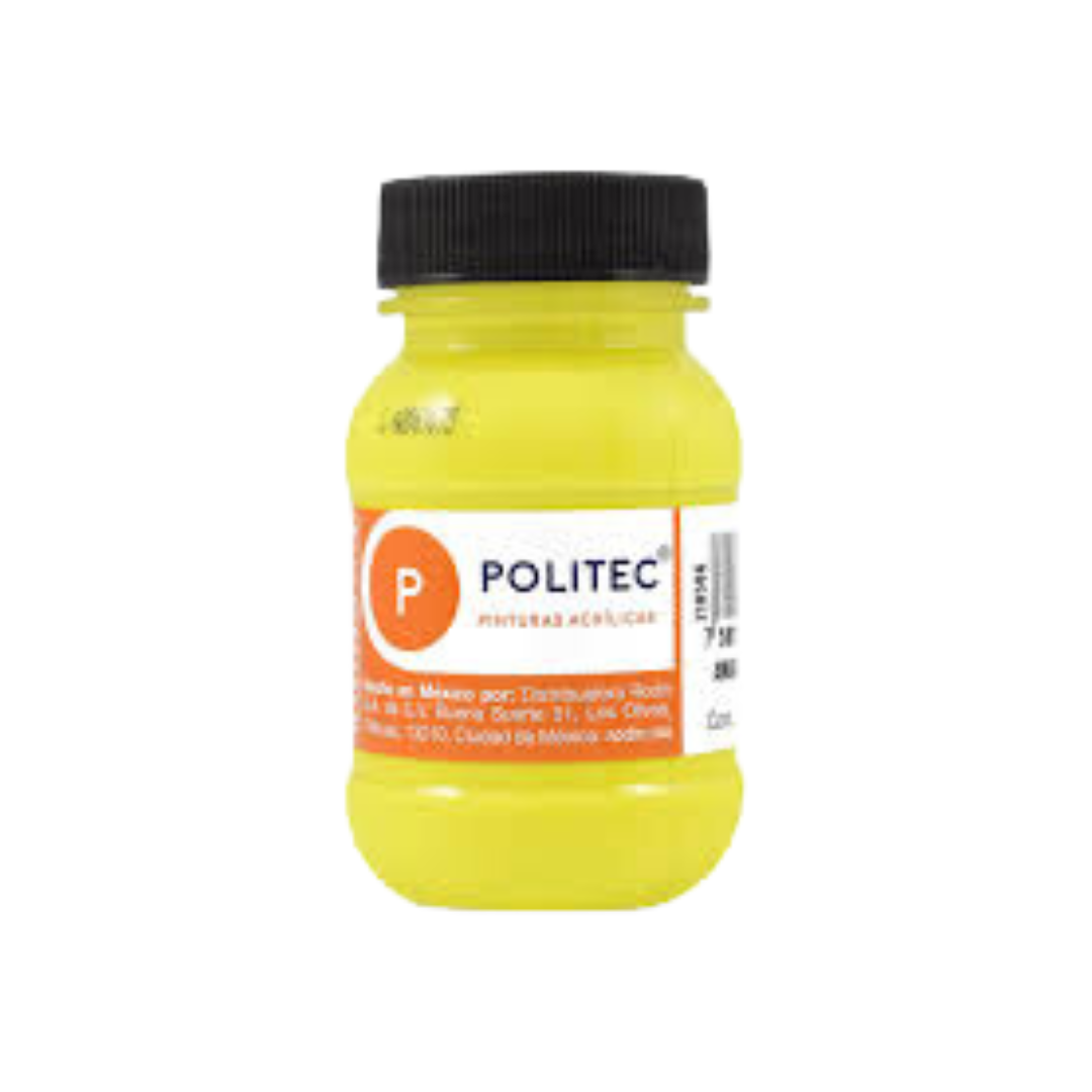 PINTURA POLITEC 100 ML L-800 FLUOR - San Jorge Party