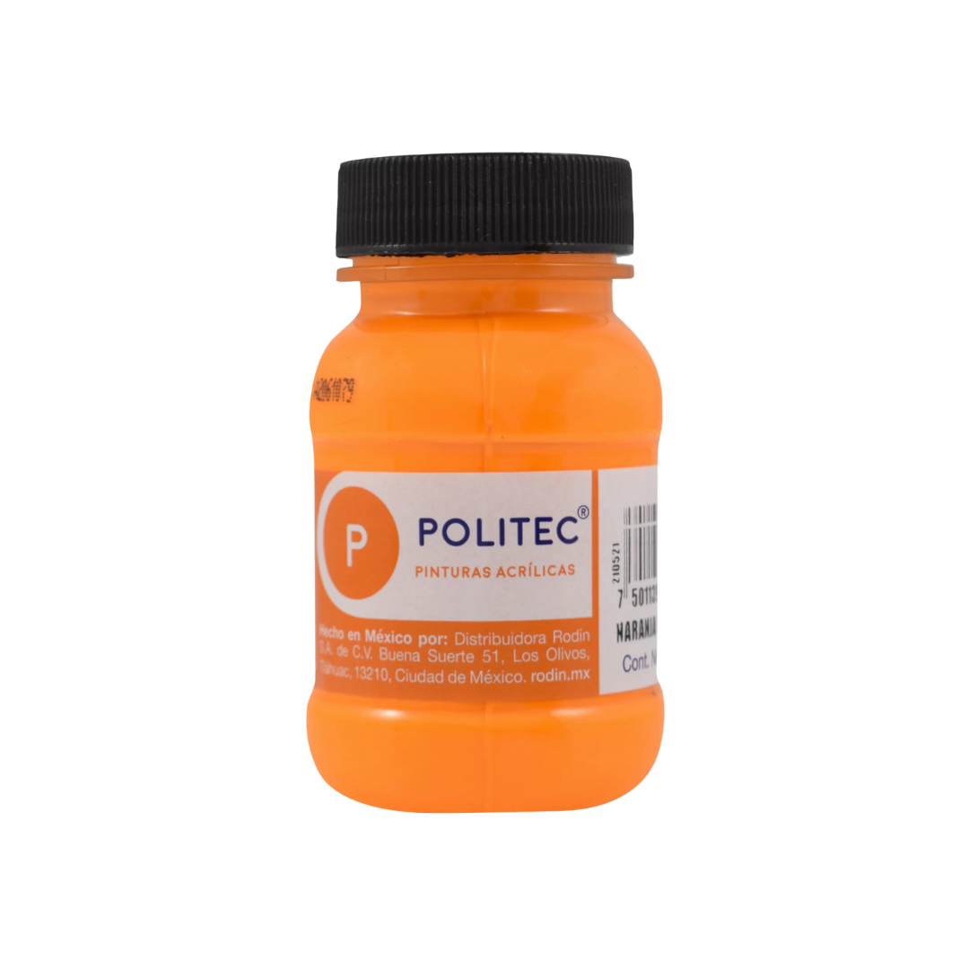PINTURA POLITEC 100 ML L-800 FLUOR - San Jorge Party