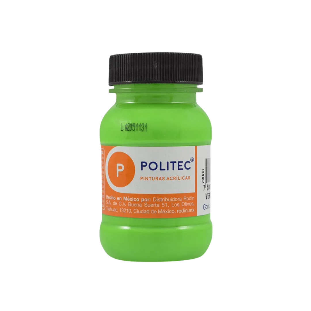 PINTURA POLITEC 100 ML L-800 FLUOR - San Jorge Party