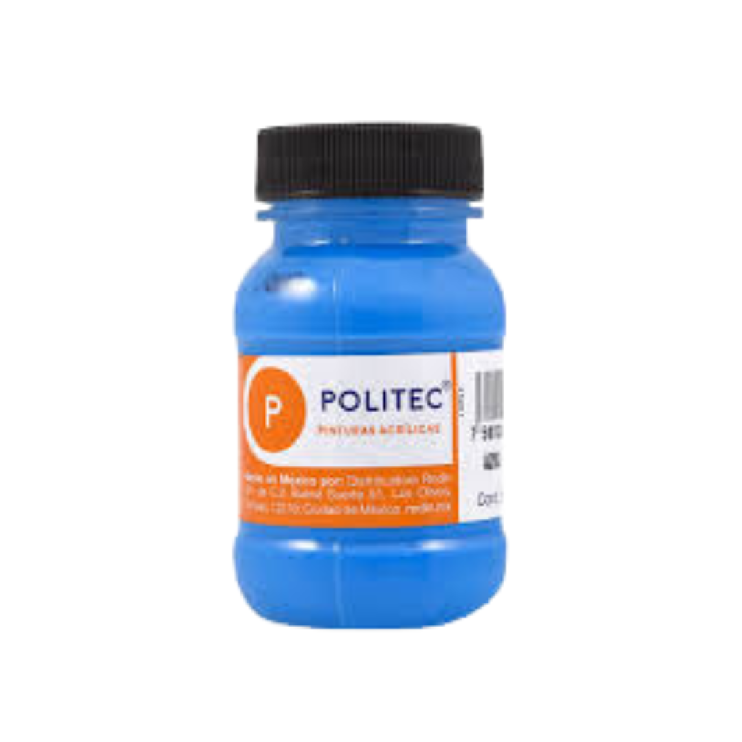 PINTURA POLITEC 100 ML L-800 FLUOR - San Jorge Party