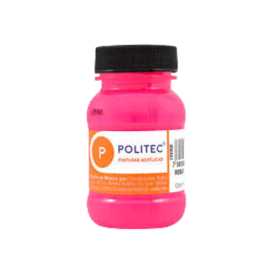 PINTURA POLITEC 100 ML L-800 FLUOR - San Jorge Party