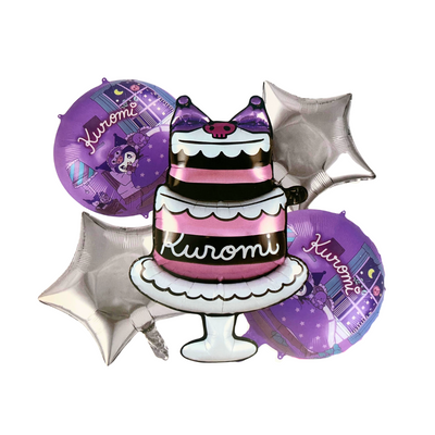 Kit Set 5 Globos Kuromi