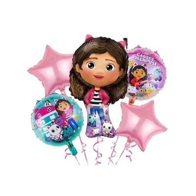 Kit Set 5 Globos Gaby Casa de Juguetes