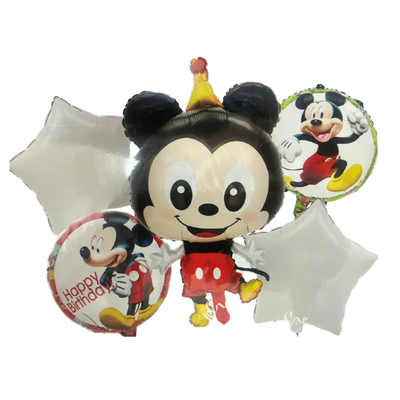 Kit Set 5 Globos Mickey Mouse