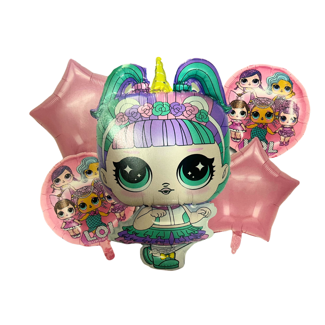 Kit Set 5 Globos L.O.L Surprise