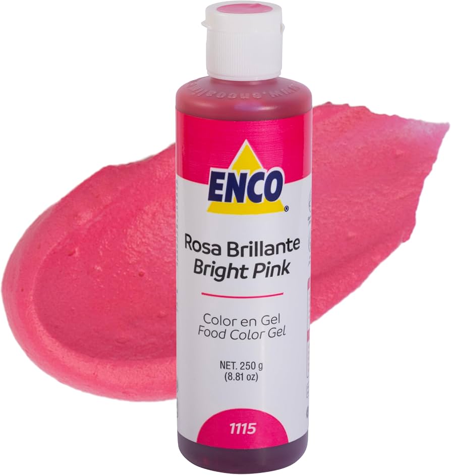 Enco Color en Gel Para Reposteria 250 Grs | Variedad de colores Rosa Brillante