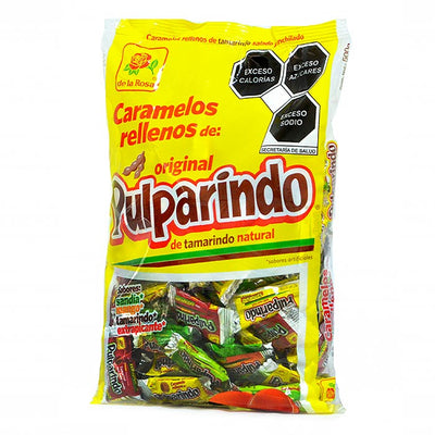 Caramelos Pulparindo rellenos de tamarindo salado y enchilado 100 pz