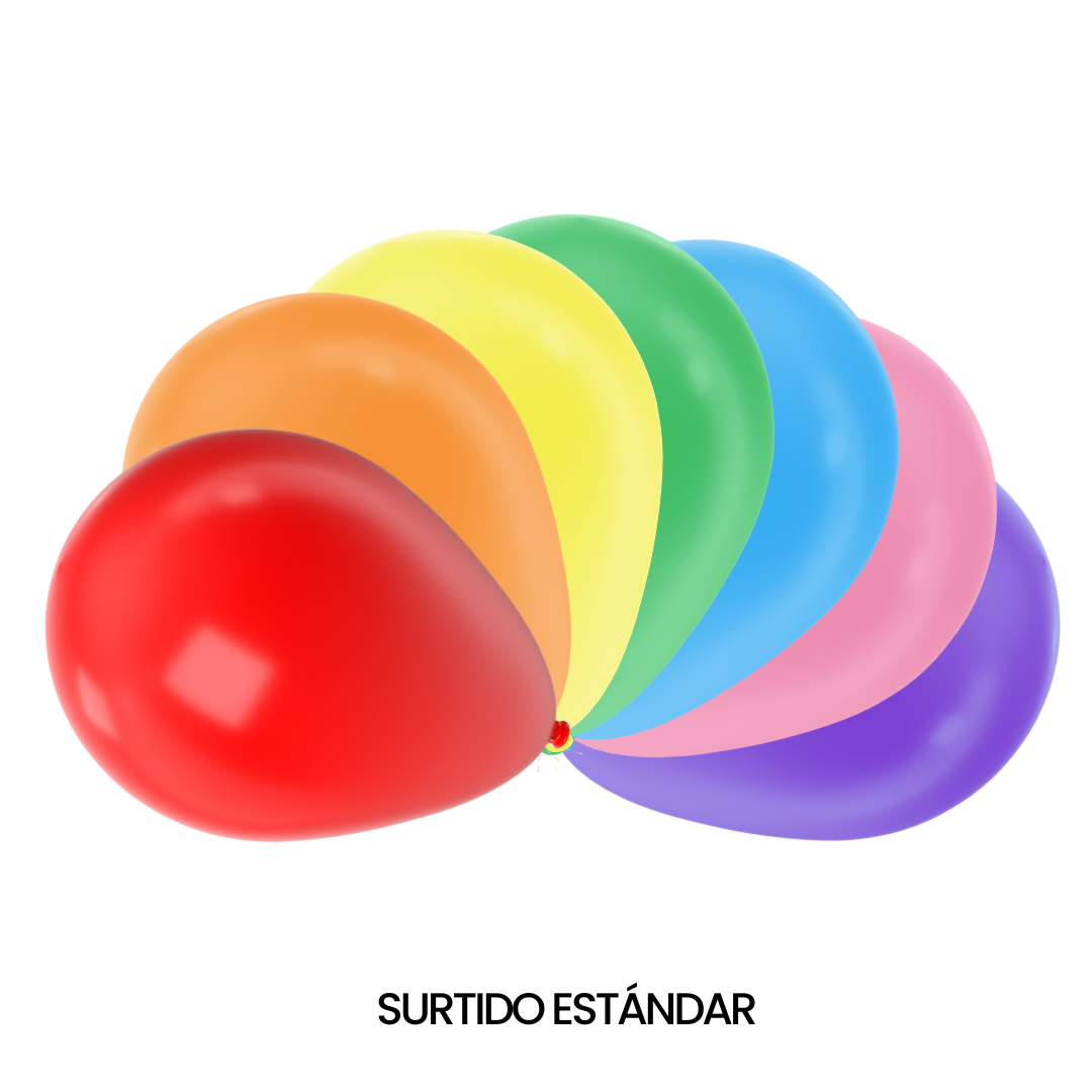 Bolsa de Globos Glomex #18 C/25 Estándar - San Jorge Party