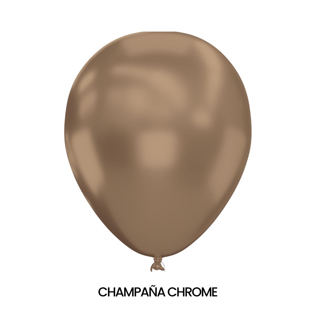 Bolsa de Globos Glomex #12 C/50 Cromado - San Jorge Party