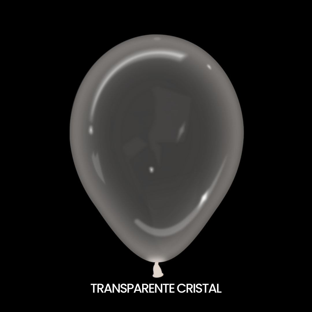 GLOBOS SEMPERTEX R24 CRISTAL TRANSPARENTE C/10 - San Jorge Party