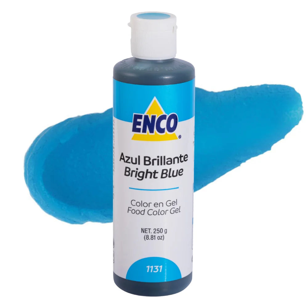 Enco Color en Gel Para Reposteria 250 Grs | Variedad de colores Azul Brillante
