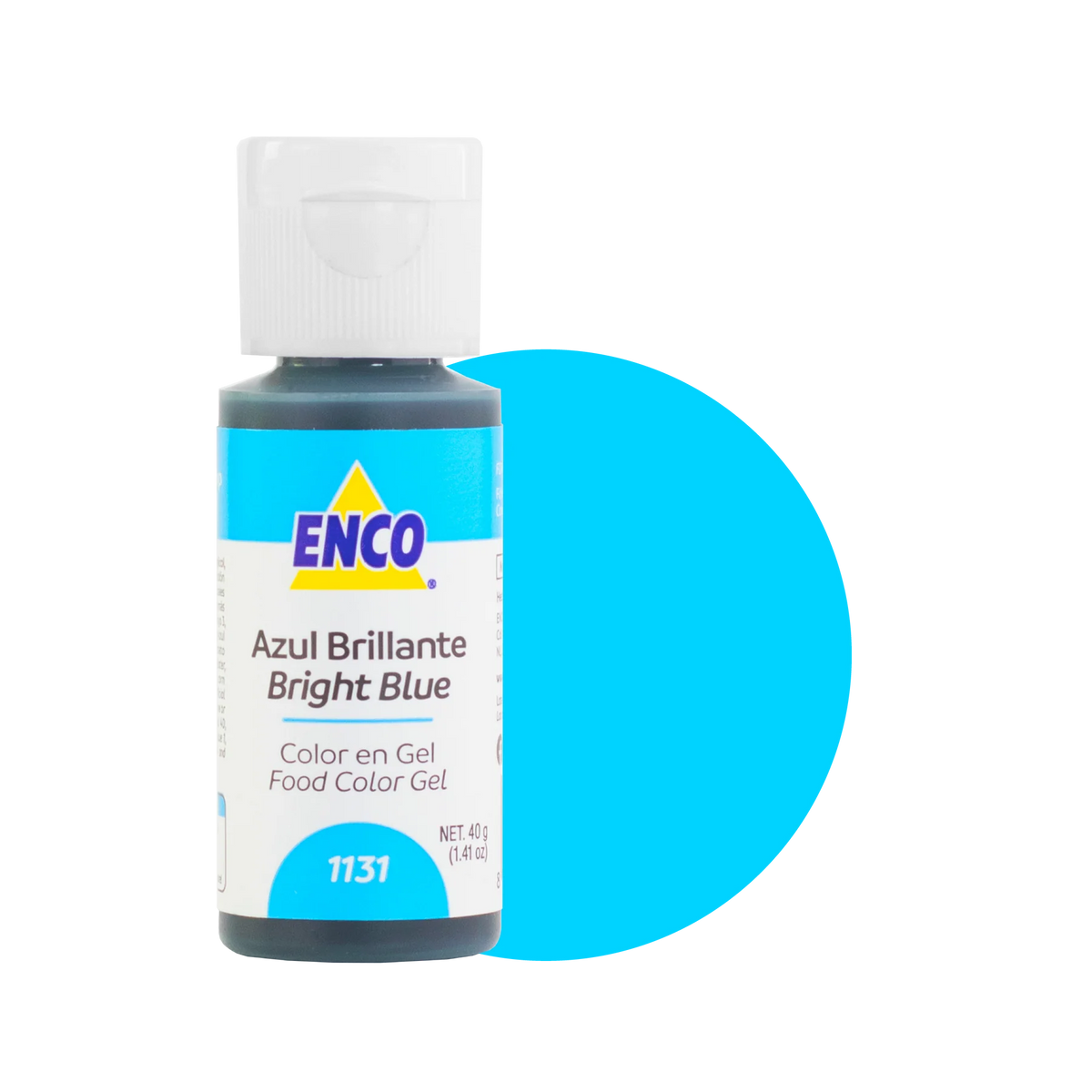 Enco color en gel 40 g | Variedad de colores Azul Brillante