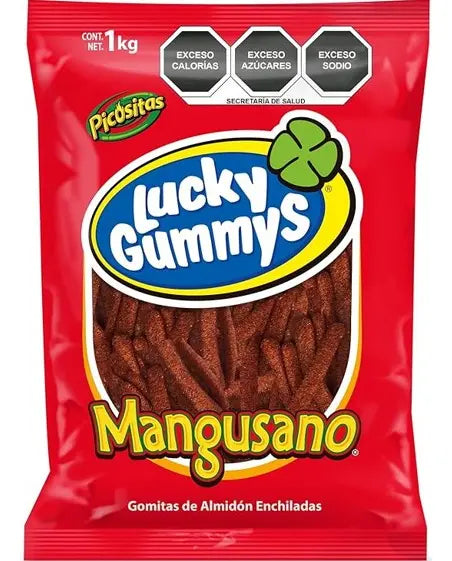 Lucky gummys Gomitas Variedas de Sabores Dulces Bolsa Granel 1 kg Mangusano