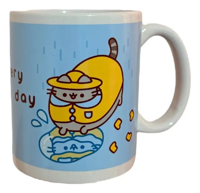 Taza Pusheen Azul + Chocolate Con Leche Cimarron 40g
