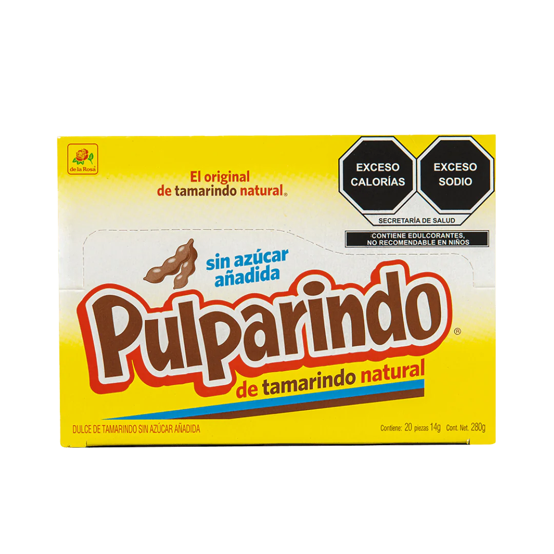 Pulparindo original dulce de tamarindo varios sabores | 20 piezas Sin azúcar tamarindo
