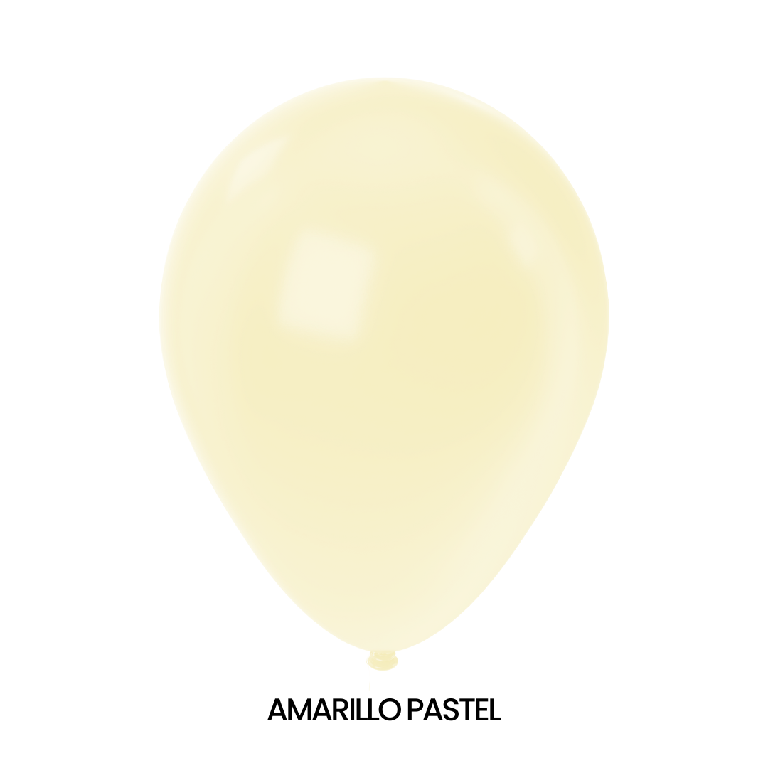 Bolsa de Globos Glomex #18 C/25 Pastel - San Jorge Party