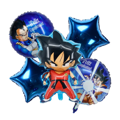 Kit Set 5 Globos Goku