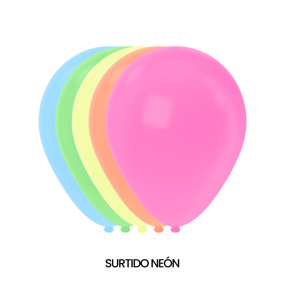 GLOBOS SMITS #9 NEON C/50 - San Jorge Party