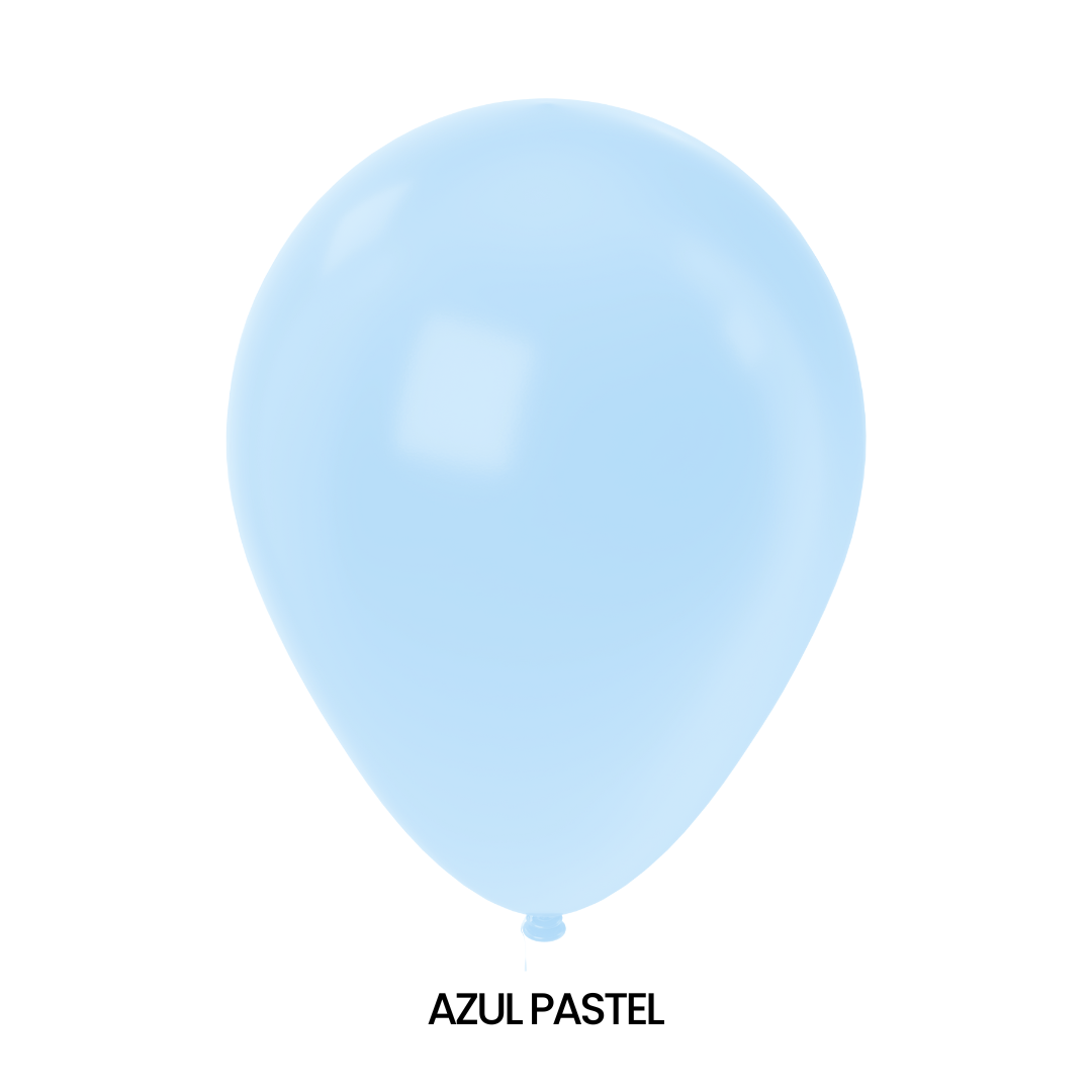 GLOBOS SMITS #9 PASTEL C/50 - San Jorge Party