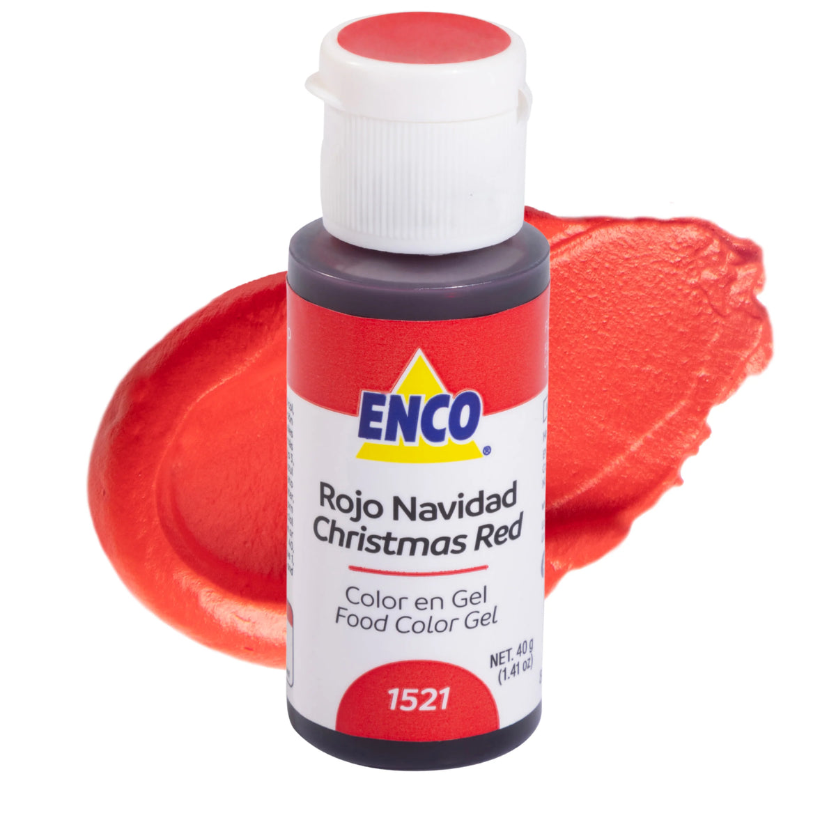Enco color en gel 40 g | Variedad de colores Rojo Navidad