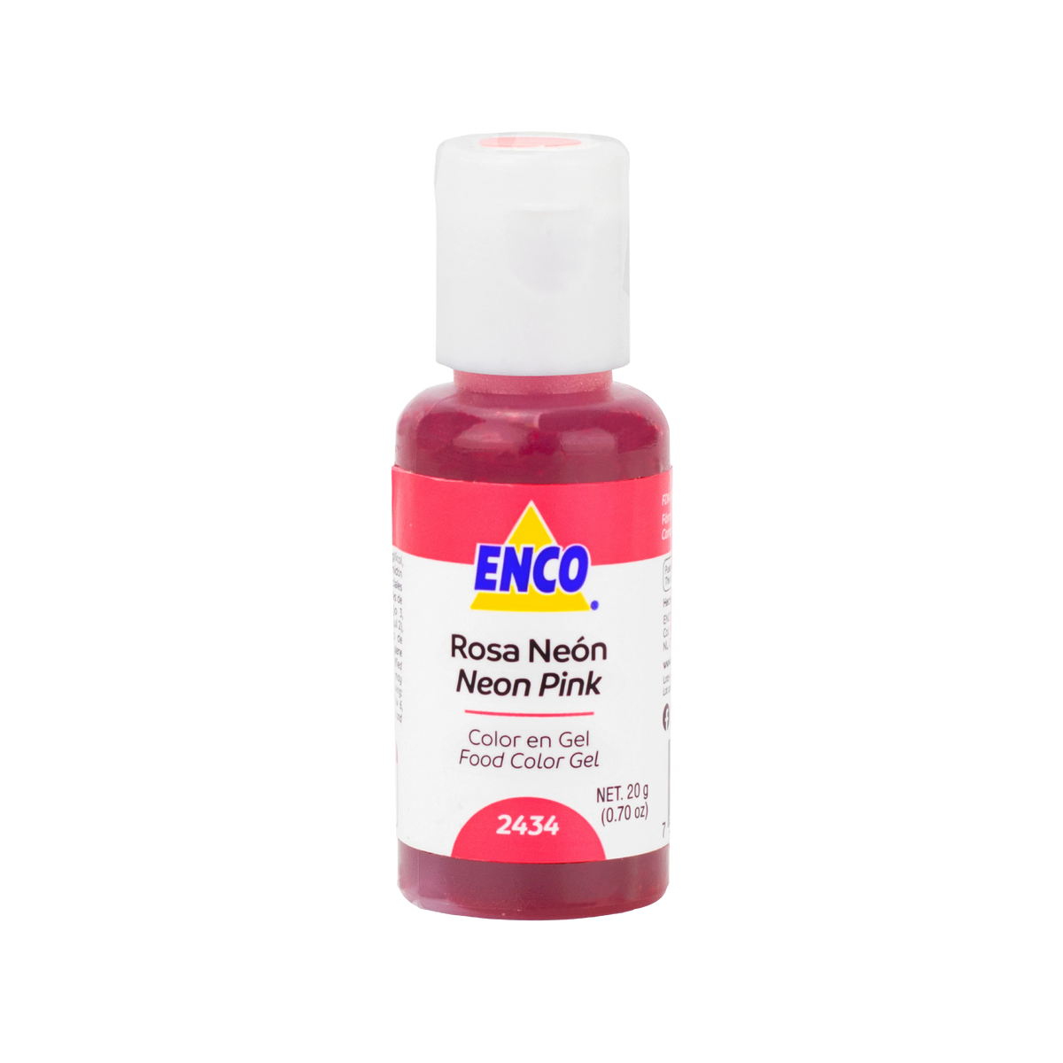 Enco color en gel 40 g | Variedad de colores Rosa Neon