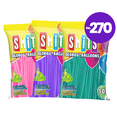 Globos de Látex Smits #270 C/50 | Diferentes Gamas
