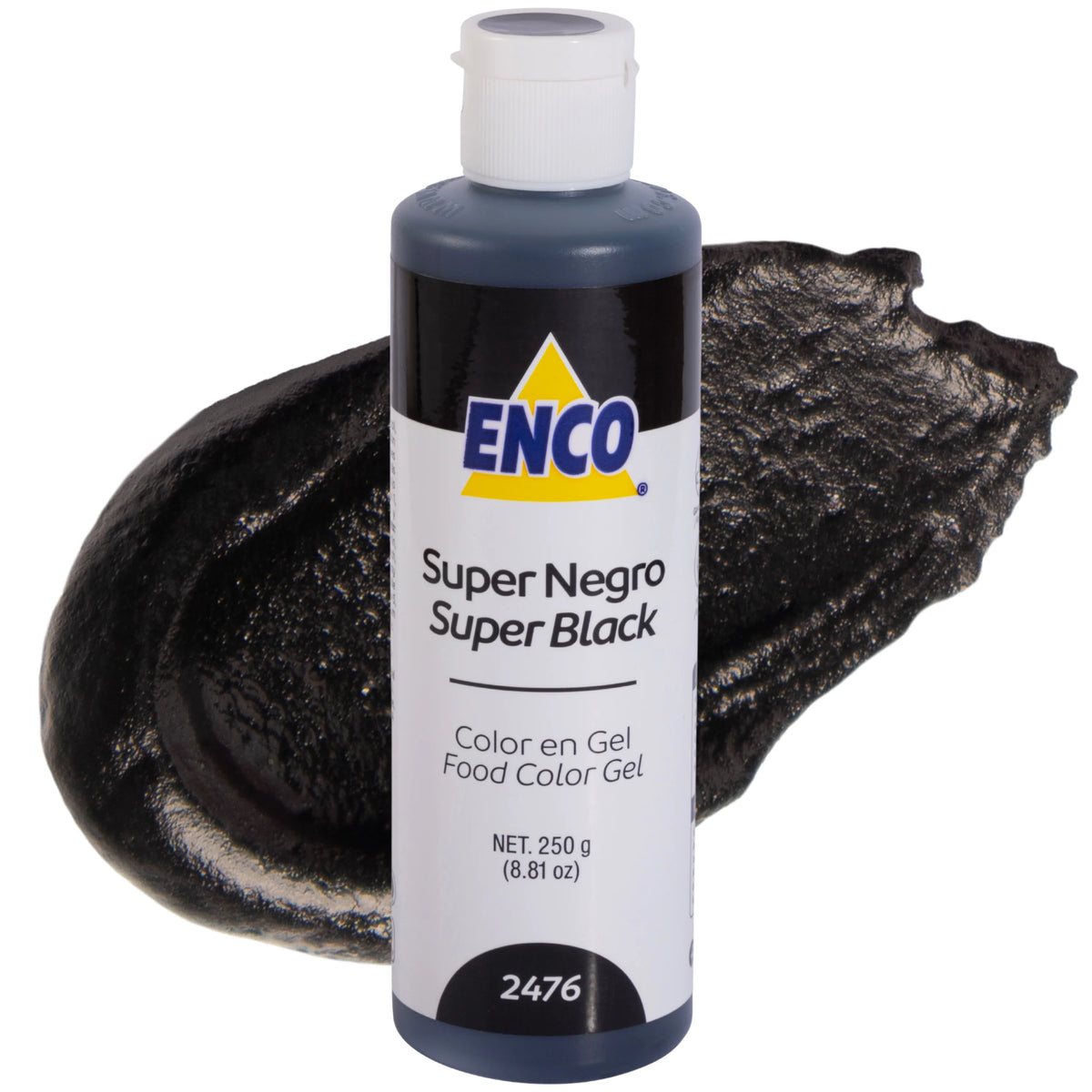 Enco Color en Gel Para Reposteria 250 Grs | Variedad de colores Super Negro
