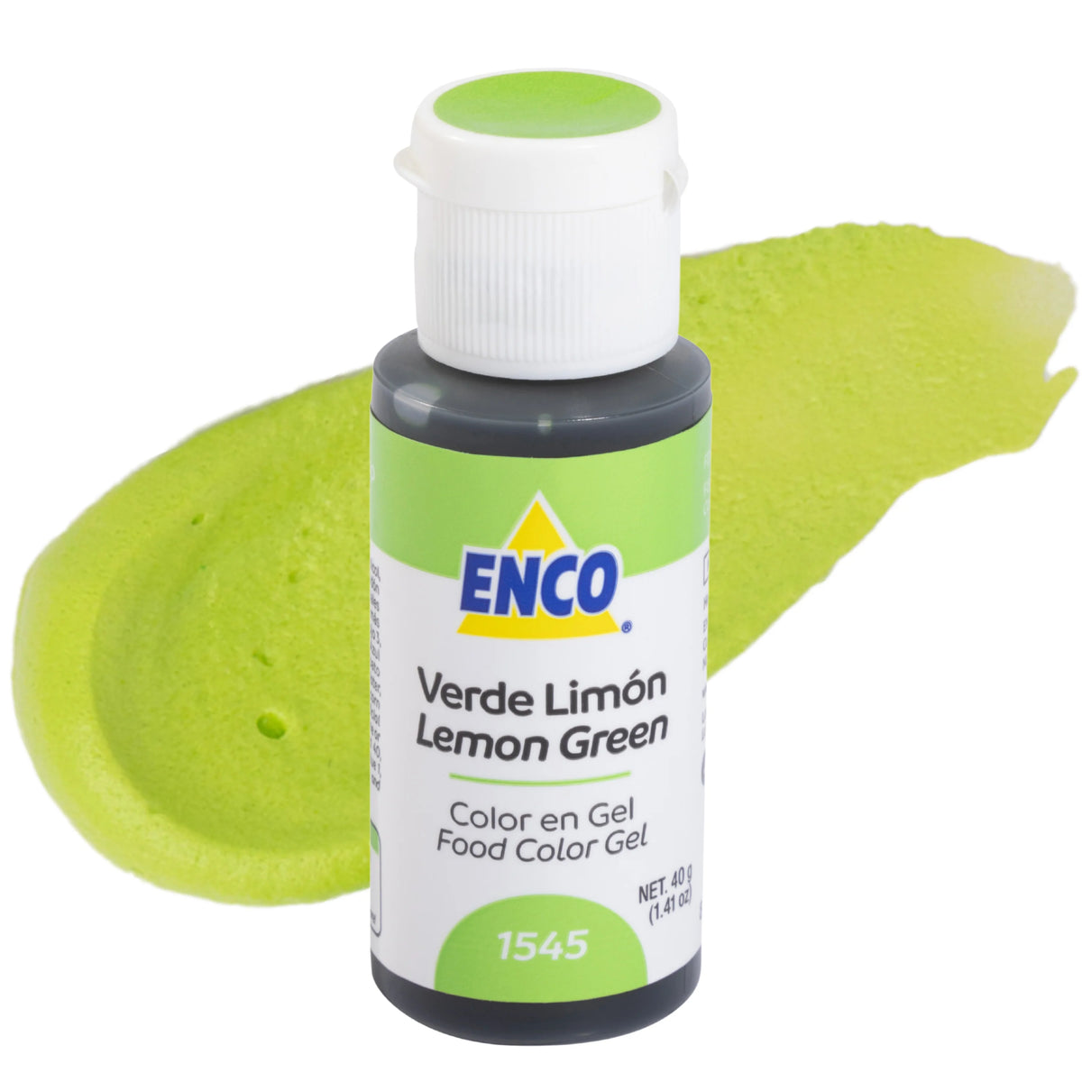 Enco color en gel 40 g | Variedad de colores Verde Limón