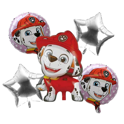 KIT SET 5 GLOBOS MARSHALL PAW PATROL - San Jorge Party