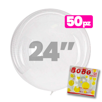 Bolsa de  Globo Burbuja BOBO 24" C/50 Piezas