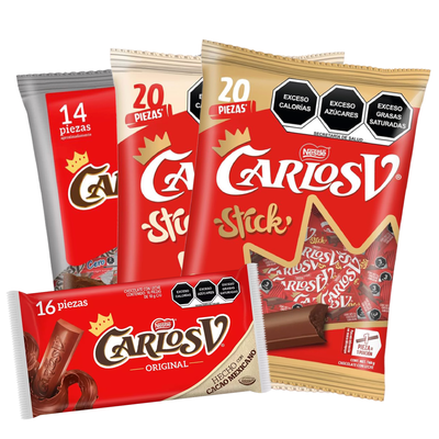 Carlos V Chocolate con Leche Stick Bolsa | Variedad