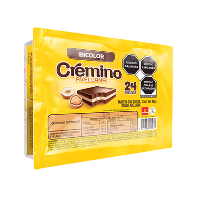 Cremino Bicolor Barra de Cocoa 24 piezas